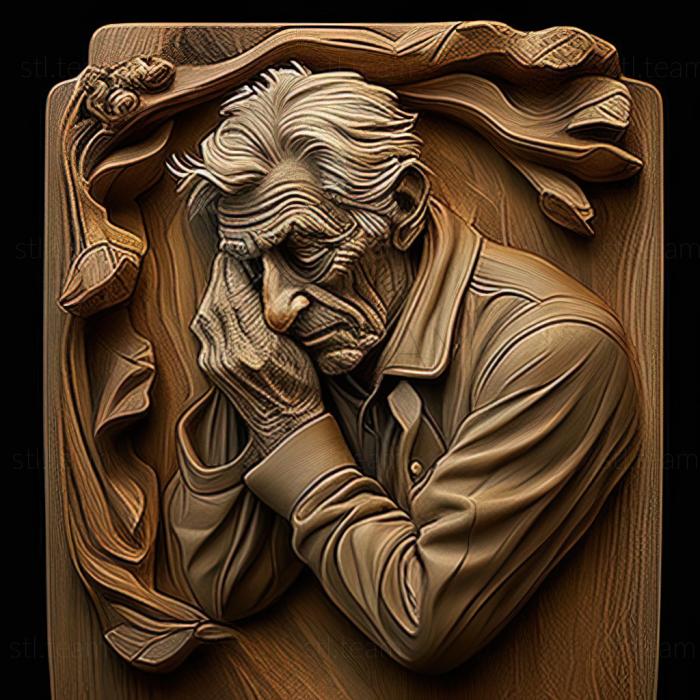 3D модель Дуглас Горслайн, американський художник (STL)